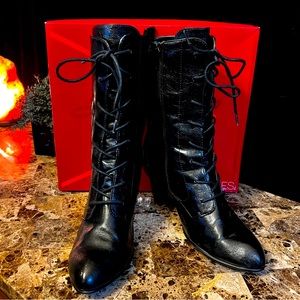 Aerosoles “Tapenade” Victorian Mid Calf Boots